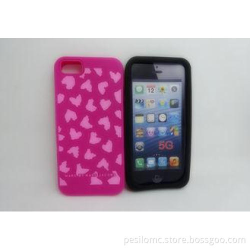 Black Iphone 5S Silicone Cellular Phone Cases / Marc By Mar